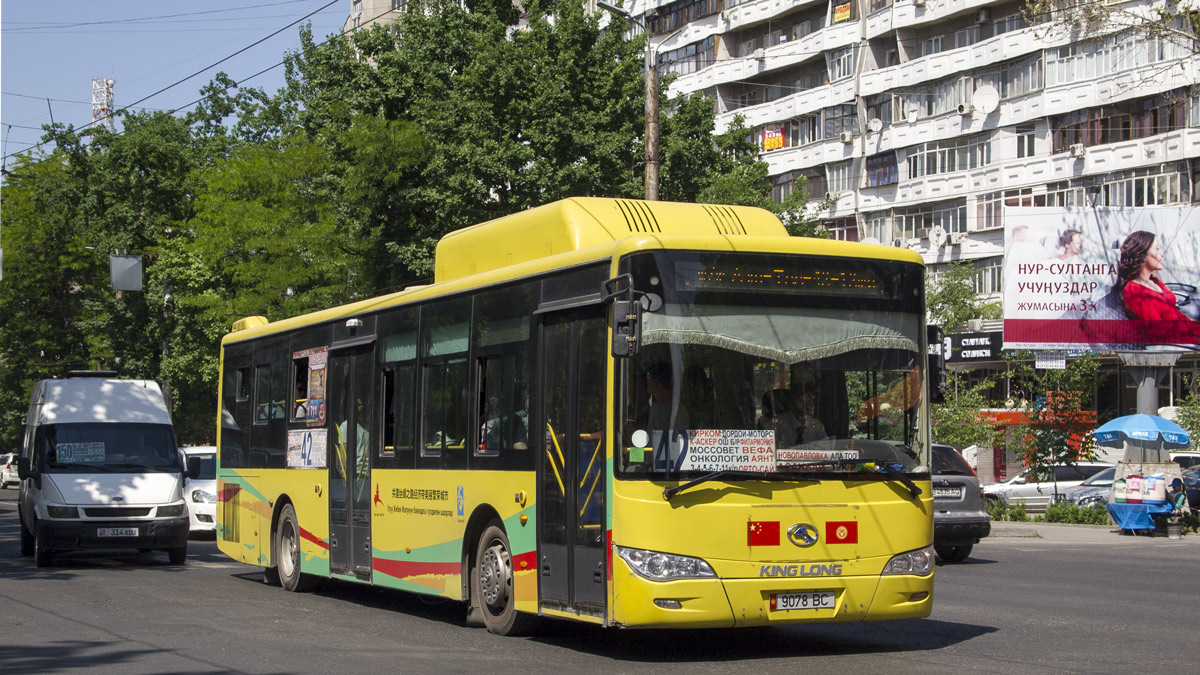 Кыргызстан, King Long XMQ6119G № 9078 BC