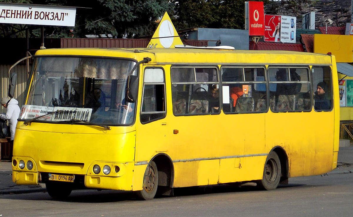 Полтавская область, Богдан А09202 № BI 0196 AA — Фото — Автобусный транспорт