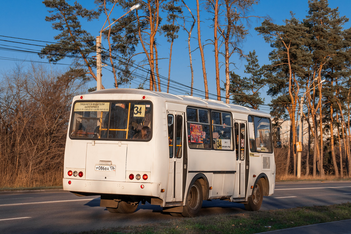 Воронежская область, ПАЗ-320540-04 № Р 086 ВА 136