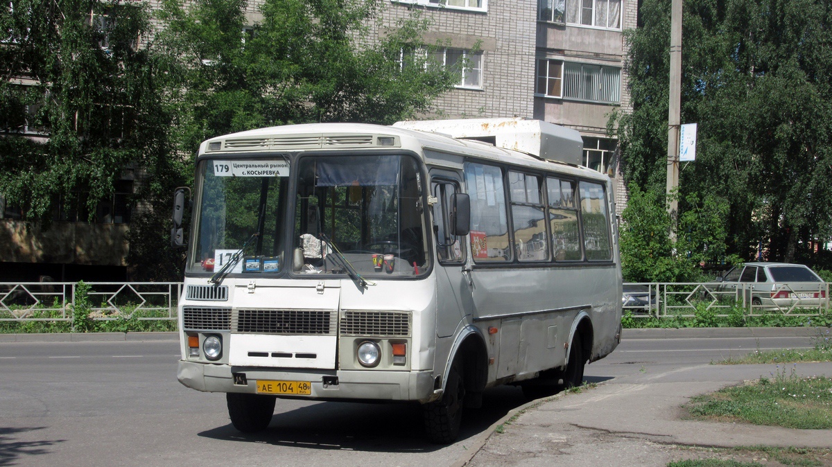 Липецкая область, ПАЗ-32054 № АЕ 104 48
