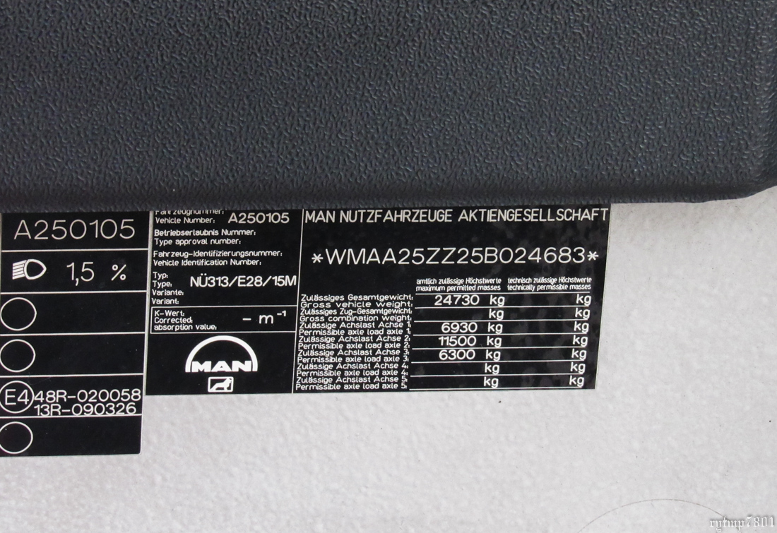 Италия, MAN A25 NÜ313-15 CNG № FS 410CW