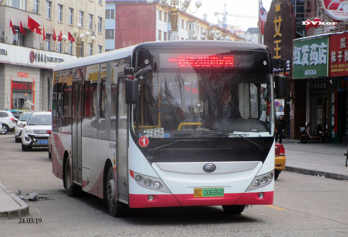 Китай, Yutong E8 № 黑C 00686D