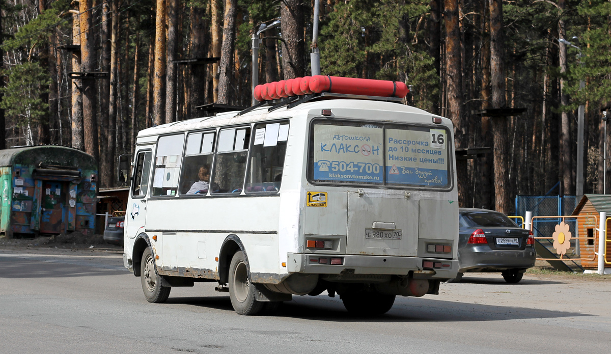 Томская область, ПАЗ-32054 № Е 980 ХО 70