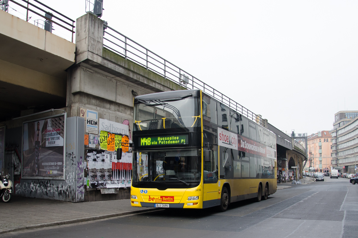 Берлин, MAN A39 Lion's City DD ND323 № 3496