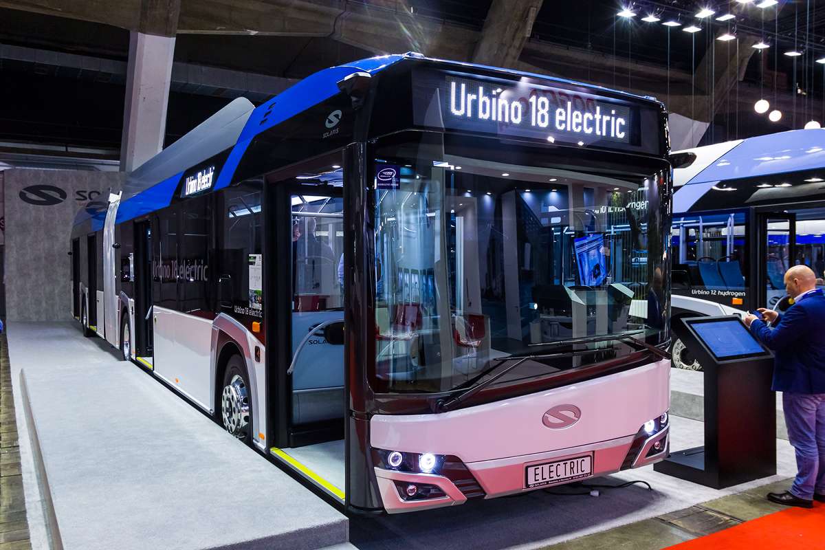 Πολωνία, Solaris Urbino IV 18 electric # n/a; Βέλγιο — Busworld Europe 2019