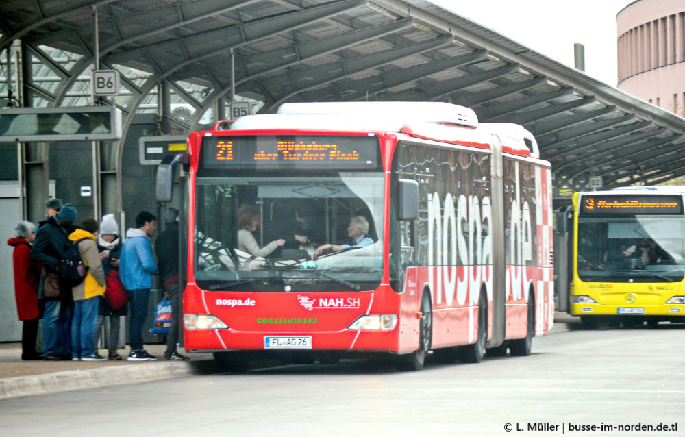 Шлезвиг-Гольштейн, Mercedes-Benz O530GDH Citaro G BlueTec-Hybrid № FL-AG 26