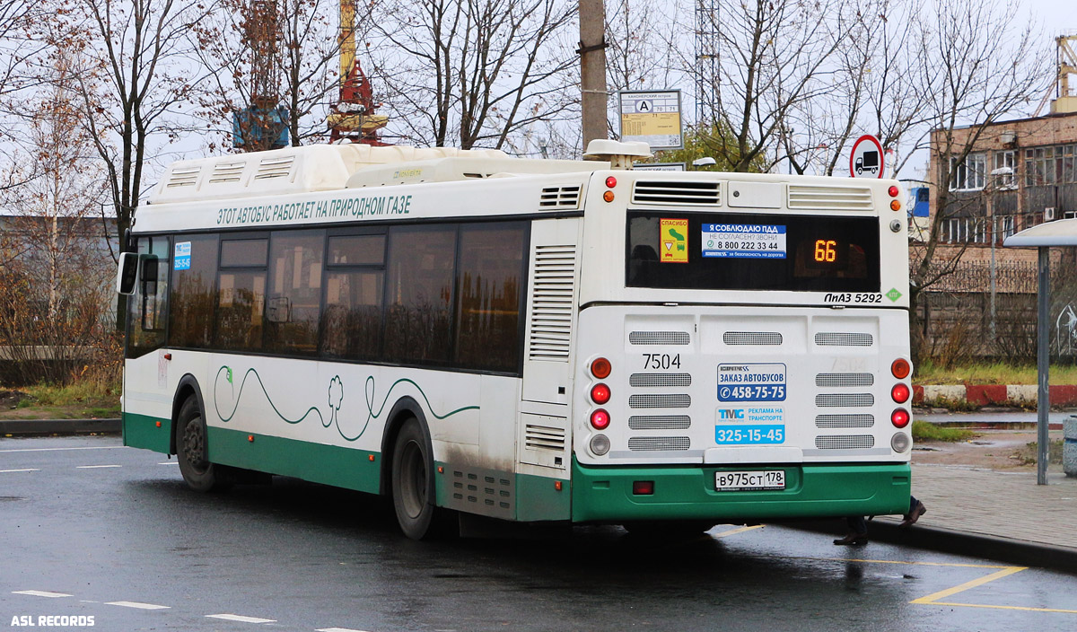 Санкт-Петербург, ЛиАЗ-5292.71 № 7504