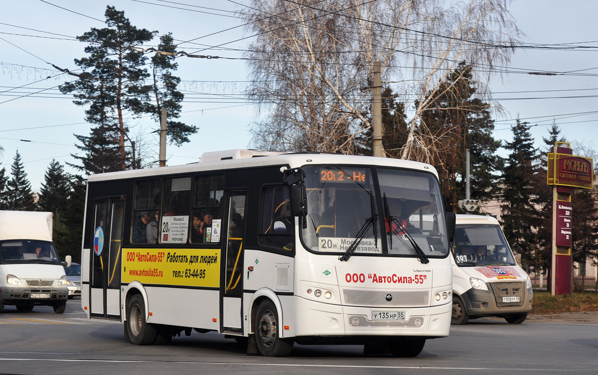 Omsk region, PAZ-320414-14 "Vector" № 2129