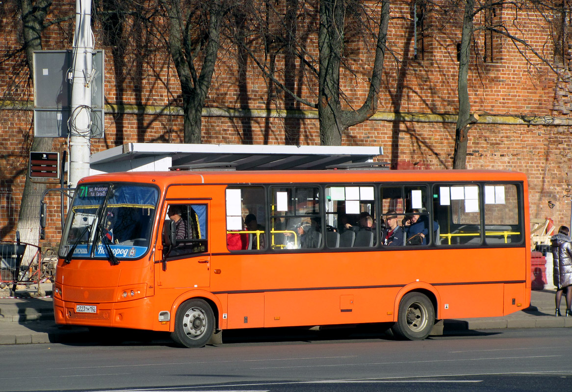 Obwód niżnonowogrodzki, PAZ-320414-05 "Vektor" (1-2) Nr О 223 ТМ 152