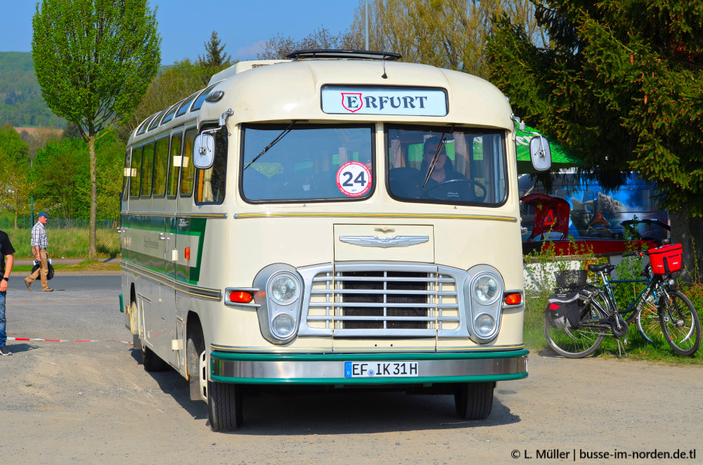 Тюрингия, Ikarus 31 № 200; Нижняя Саксония — 1. Europatreffen historischer Omnibusse 21.04.2018 Einbeck PS.Speicher