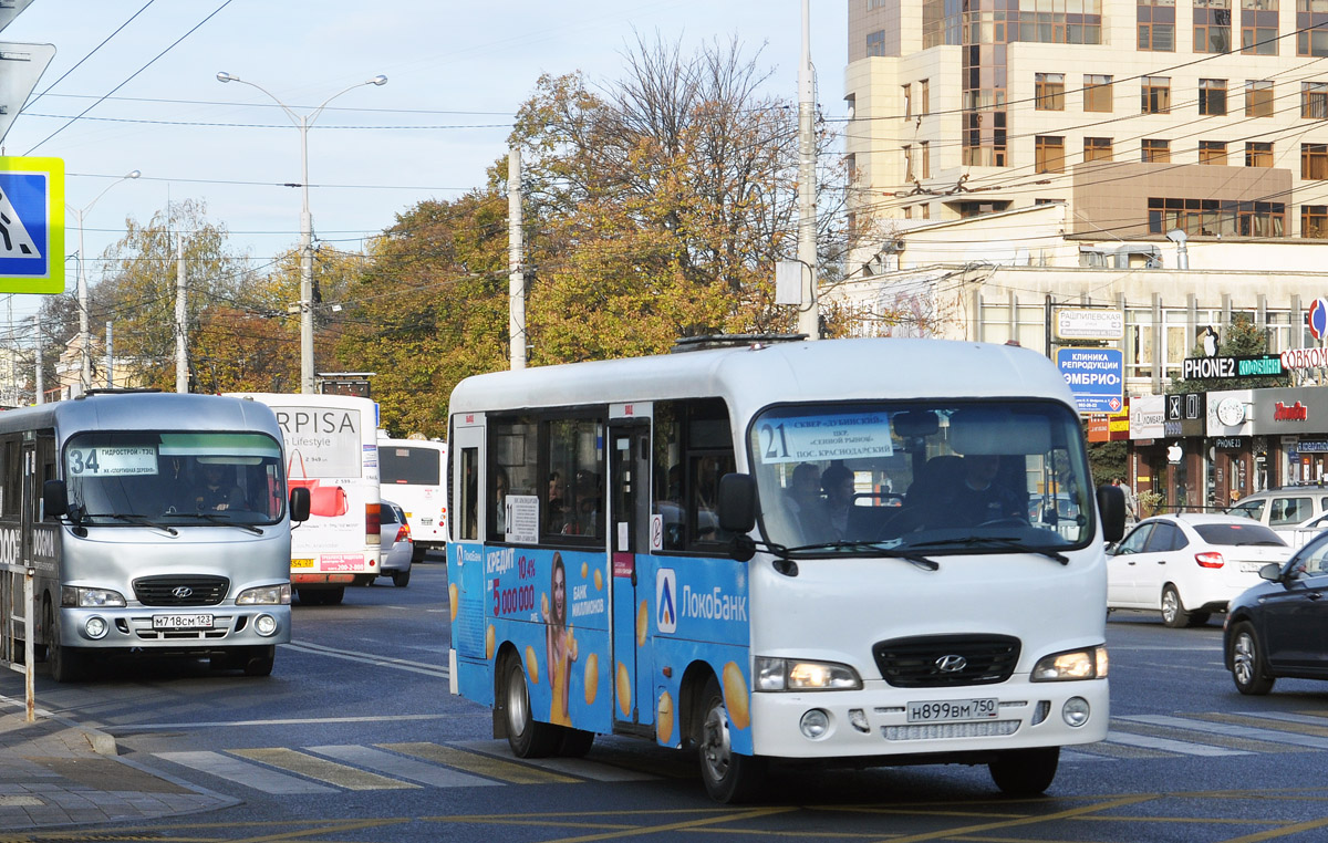 Краснодарский край, Hyundai County LWB (ТагАЗ) № М 718 СМ 123; Краснодарский край, Hyundai County LWB C09 (ТагАЗ) № Н 899 ВМ 750