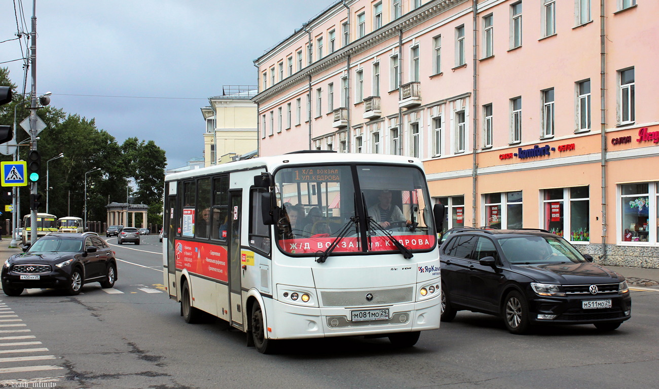 Arhangelská oblast, PAZ-320412-04 "Vector" č. М 081 МО 29