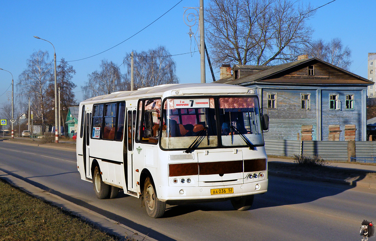 Нижегородская область, ПАЗ-4234-04 № ВА 036 52