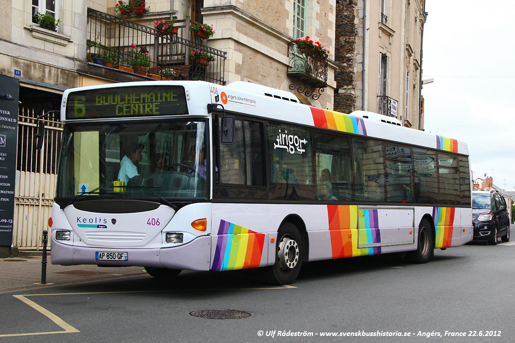 Frankreich, Scania OmniCity I Nr. 406