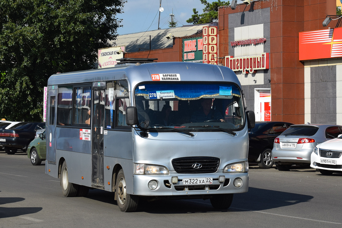 Алтайский край, Hyundai County LWB (ТагАЗ) № М 322 ХА 22 — Фото —  Автобусный транспорт