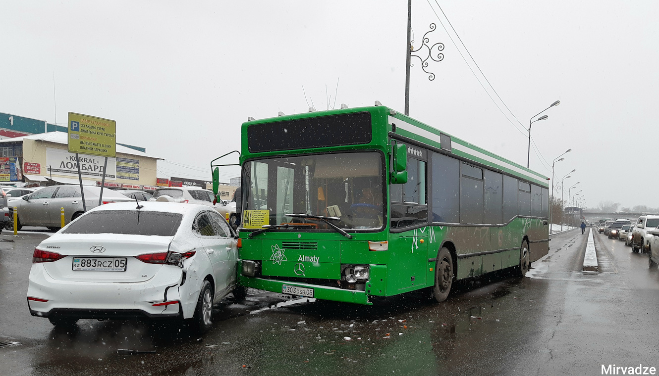 Almaty, Mercedes-Benz O405N2 Nr. 303 OSB 05; Almaty — Accidents