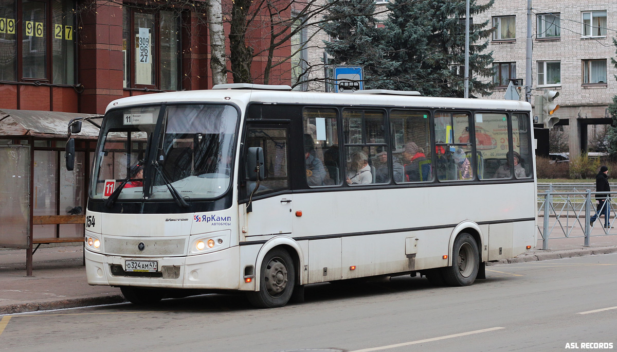 Ленинградская область, ПАЗ-320412-05 "Вектор" № 154