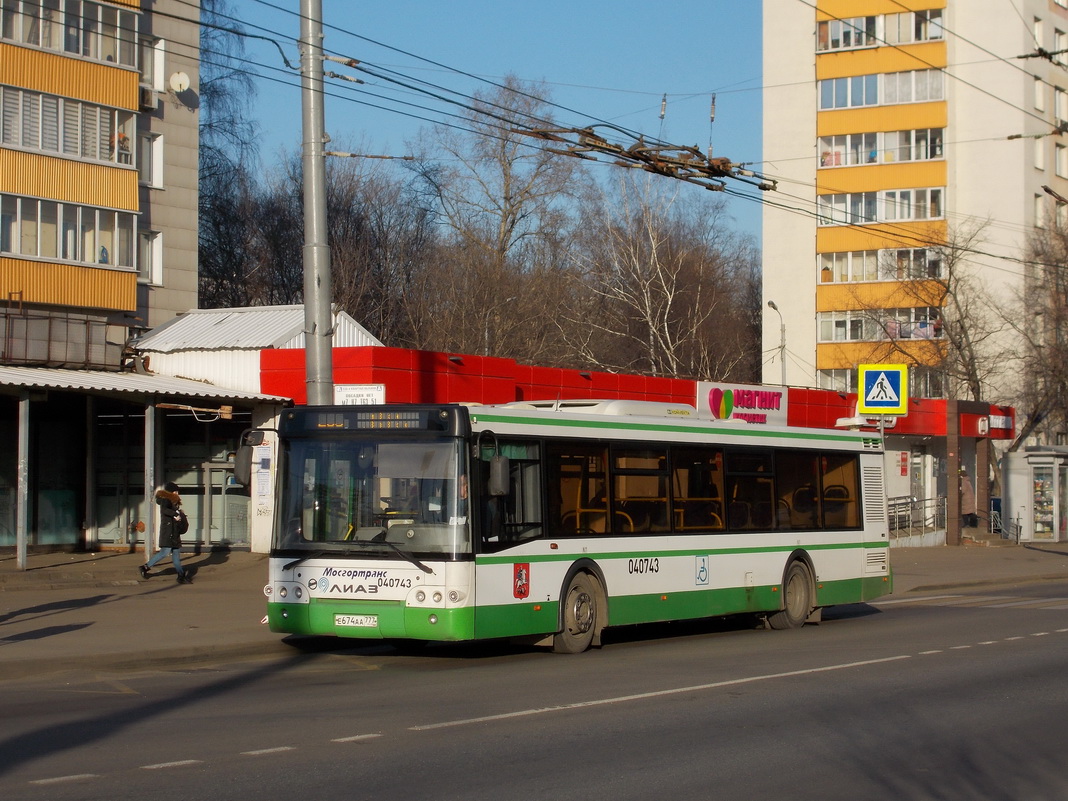 Москва, ЛиАЗ-5292.22 (2-2-2) № 040743