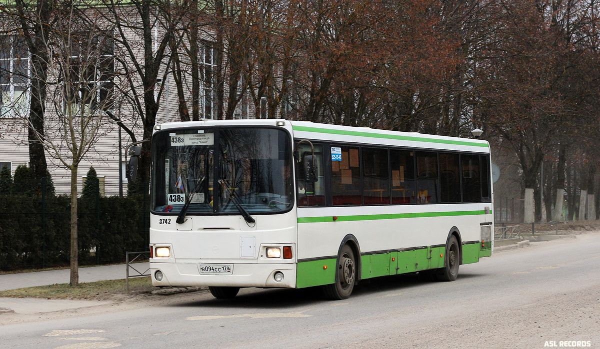 Санкт-Петербург, ЛиАЗ-5256.60 № 3742