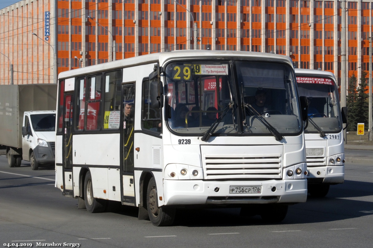 Санкт-Петербург, ПАЗ-320402-05 № 9239