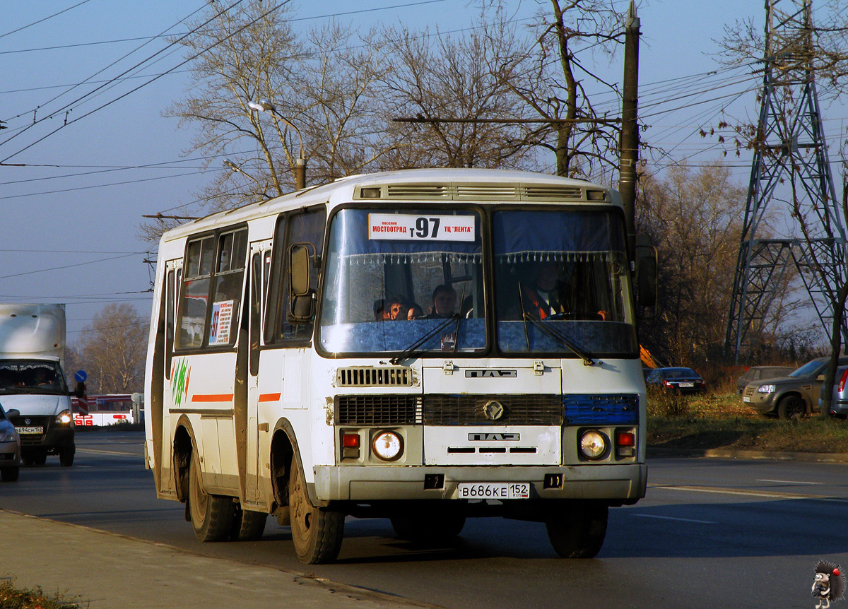 Нижегородская область, ПАЗ-32054 № В 686 КЕ 152