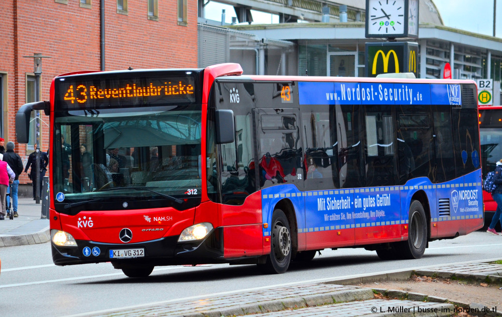 Шлезвиг-Гольштейн, Mercedes-Benz Citaro C2 № 312