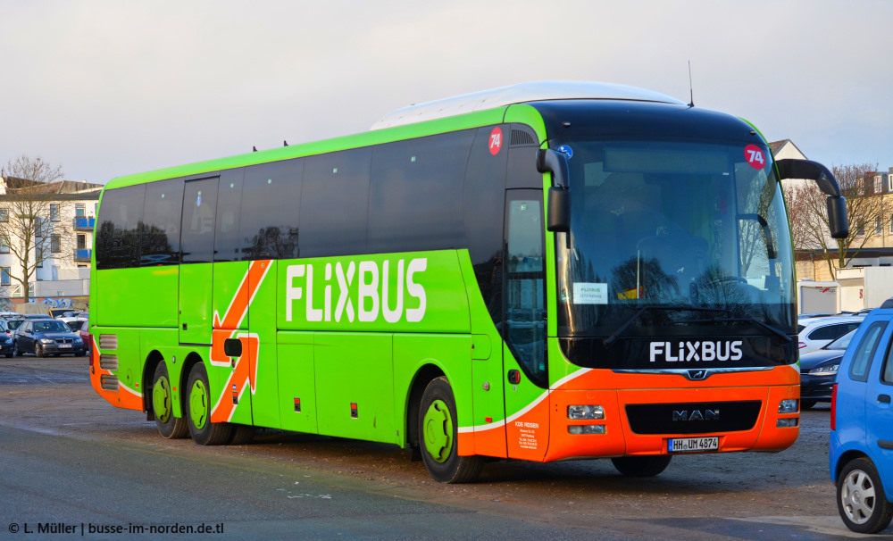 Гамбург, MAN R08 Lion's Coach L RHC464 L № 74