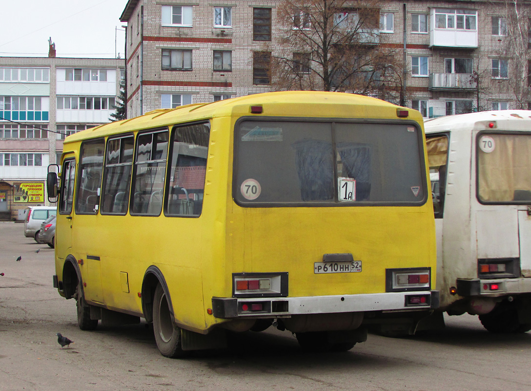 Нижегородская область, ПАЗ-32053 № Р 610 НН 52