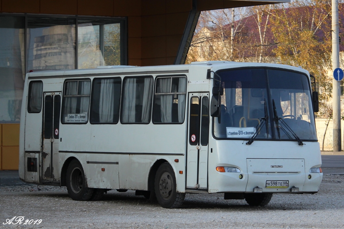 Тамбовская область, ПАЗ-4230-01 (2-2) № Н 598 ТЕ 68 — Фото — Автобусный  транспорт