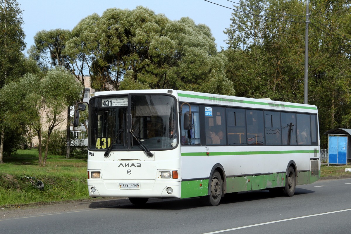 Ленинградская область, ЛиАЗ-5256.60 № 3760