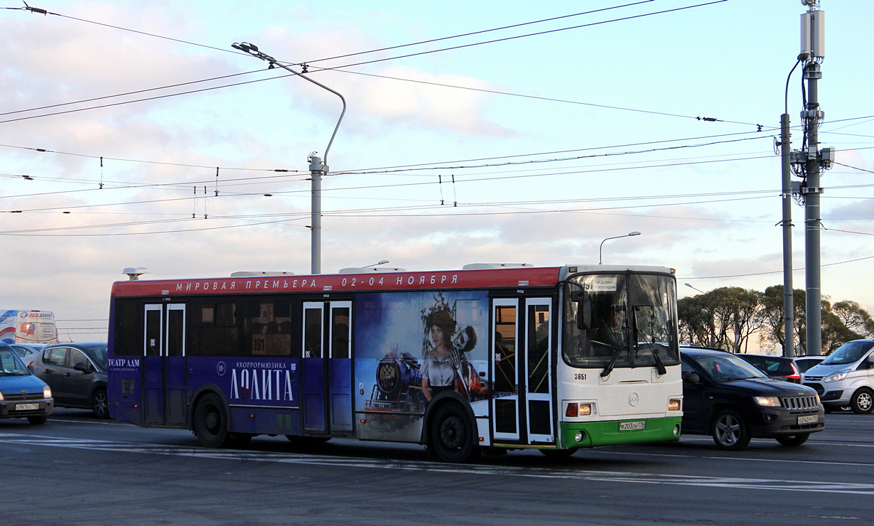 Санкт-Петербург, ЛиАЗ-5293.60 № 3651