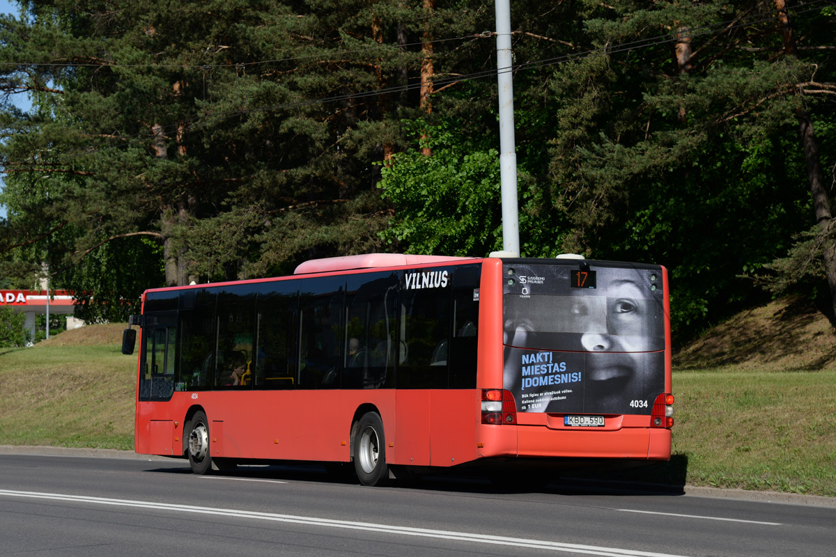 Литва, MAN A21 Lion's City NL273 № 4034