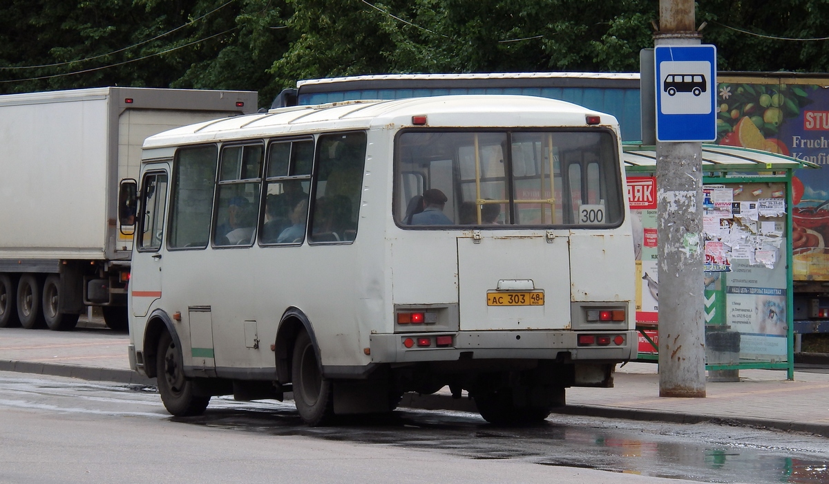 Липецкая область, ПАЗ-32054 № АС 303 48