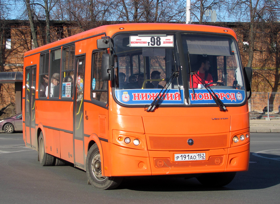 Нижегородская область, ПАЗ-320414-05 "Вектор" № Р 191 АО 152