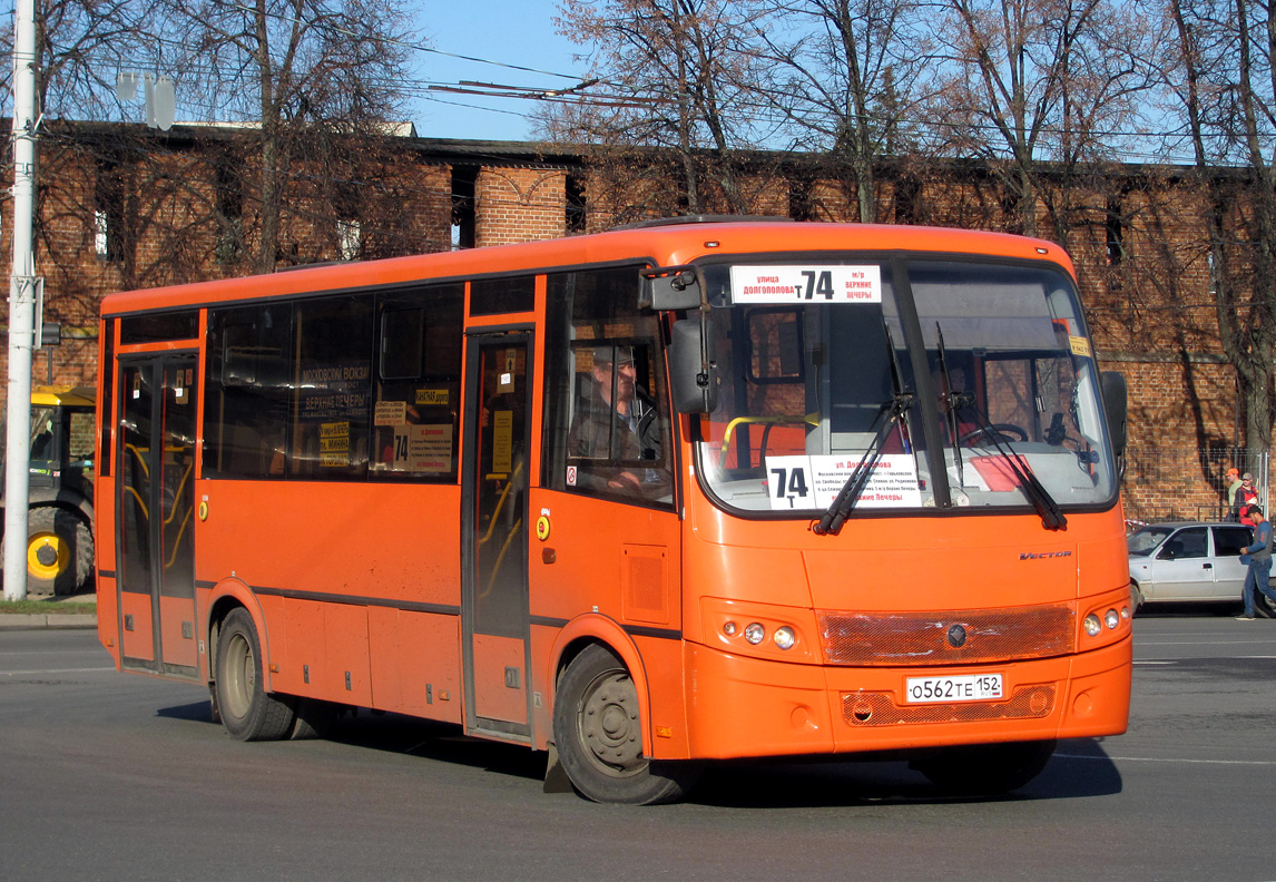 Nizhegorodskaya region, PAZ-320414-04 "Vektor" Nr. О 562 ТЕ 152