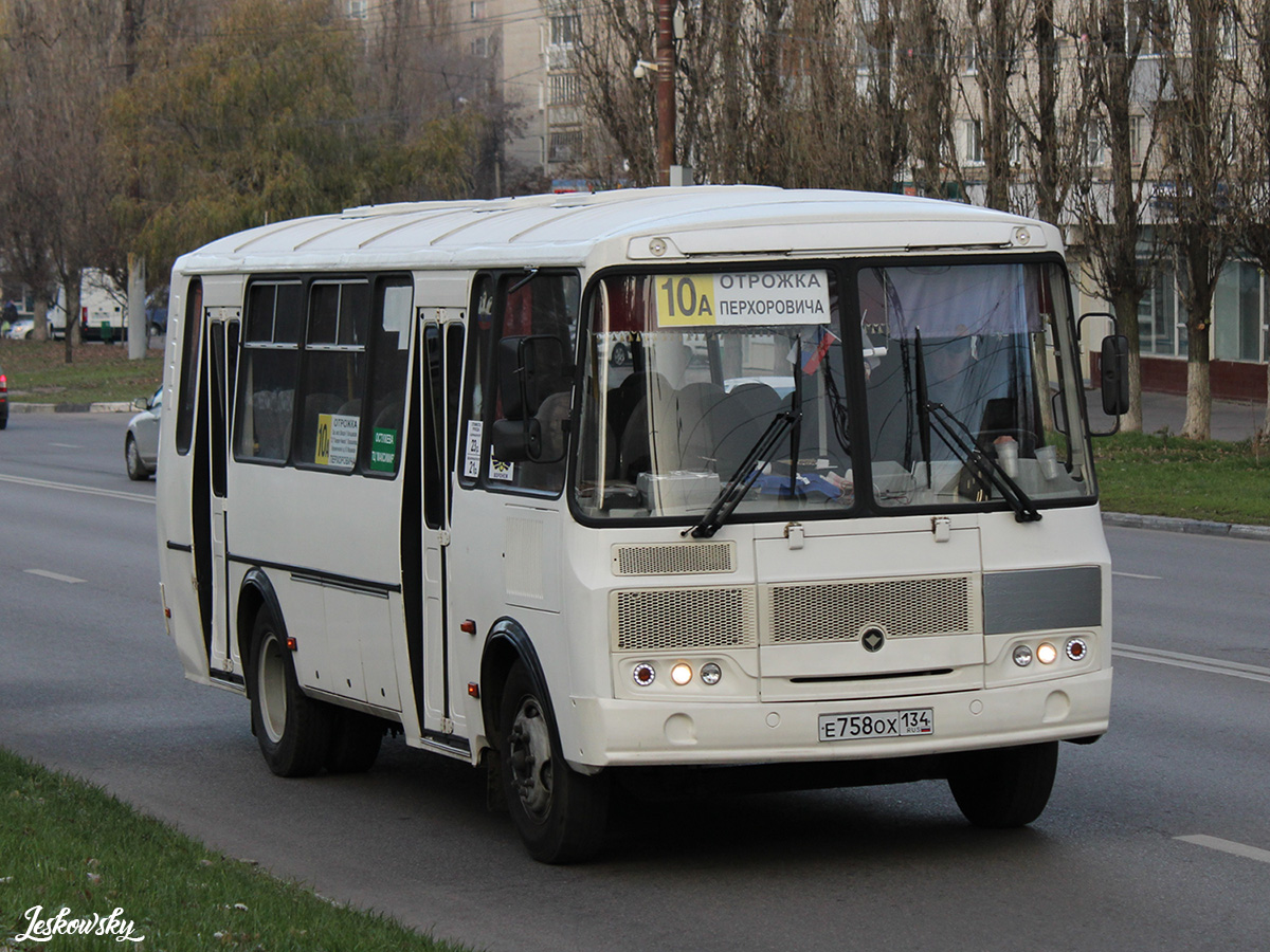 Воронежская область, ПАЗ-4234-05 № Е 758 ОХ 134