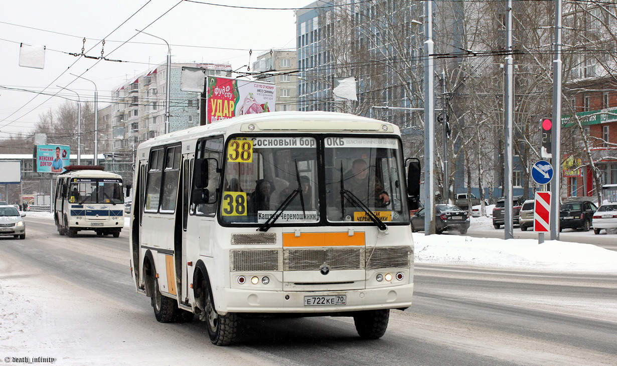 Томская область, ПАЗ-32054 № Е 722 КЕ 70