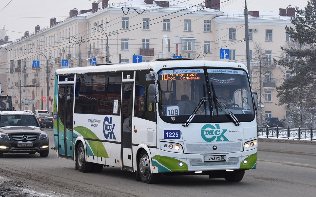 Omsk region, PAZ-320414-04 "Vektor" (1-2) № 1225