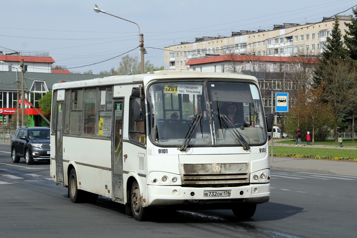 Санкт-Петербург, ПАЗ-320412-05 № 9101