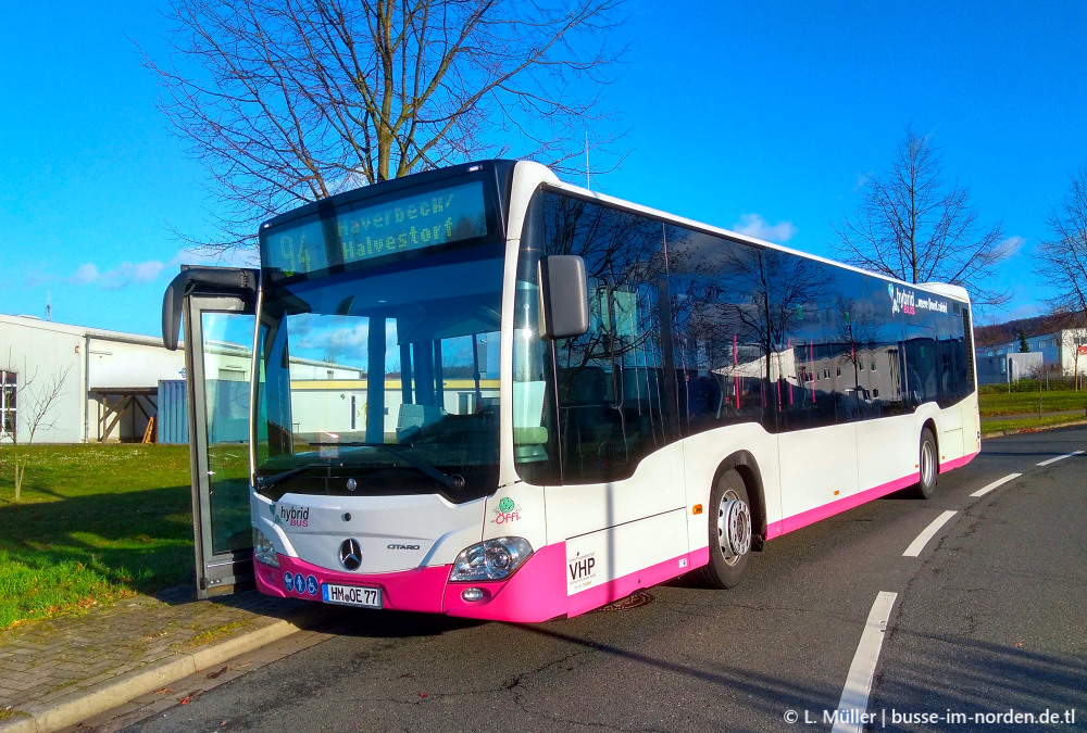 Нижняя Саксония, Mercedes-Benz Citaro C2 hybrid № 77