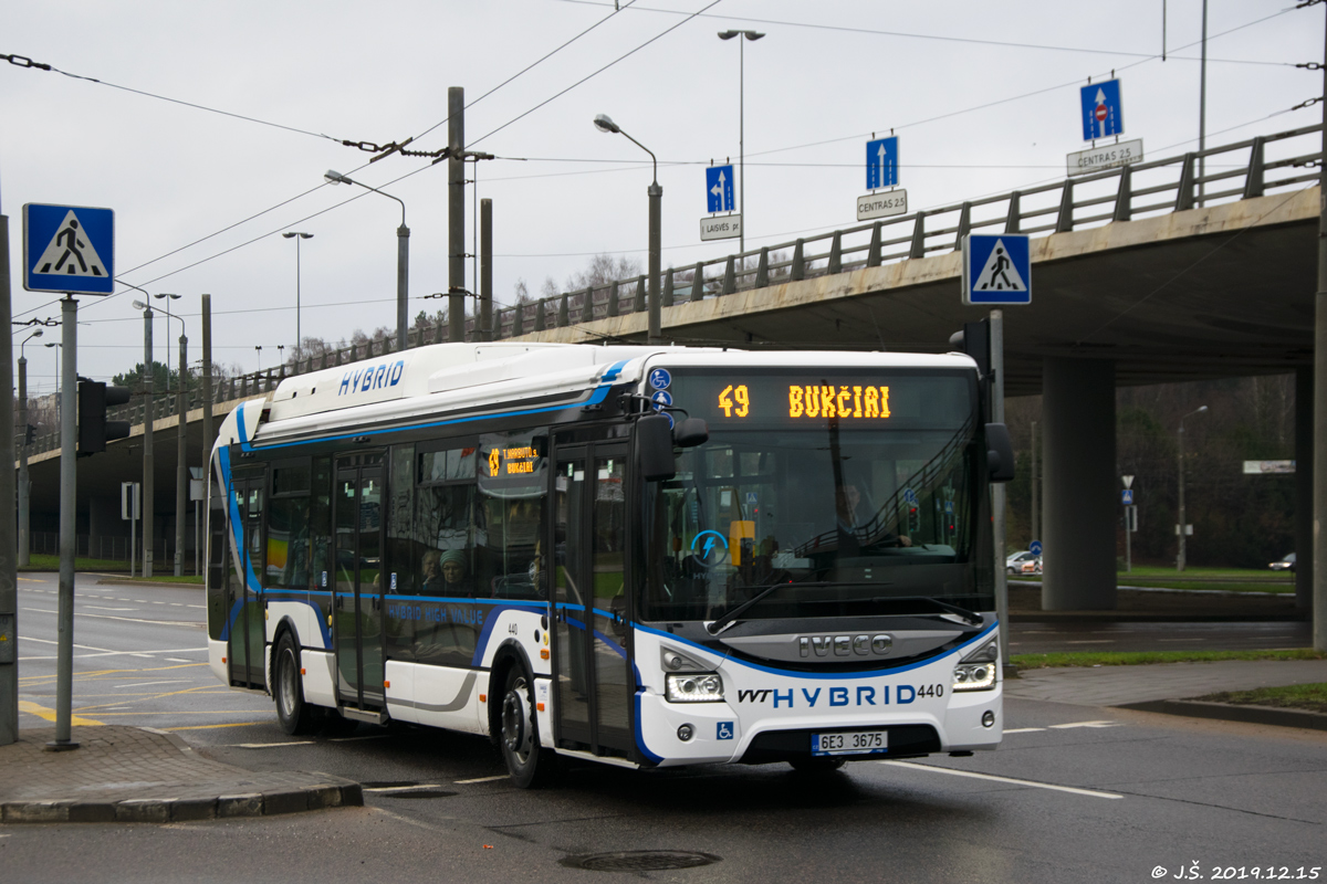 Litvánia, IVECO Urbanway 12M Hybrid sz.: 440