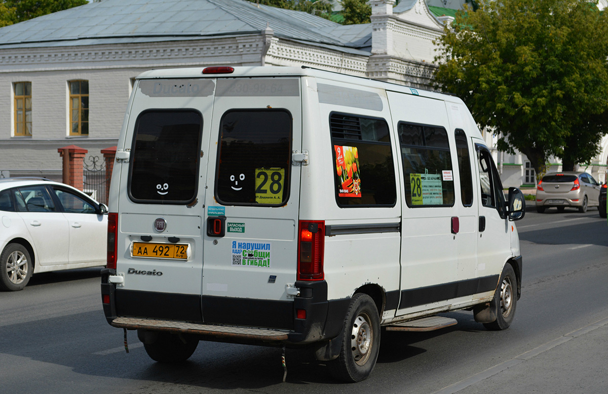 Тюменская область, FIAT Ducato 244 CSMMC, -RT № АА 492 72