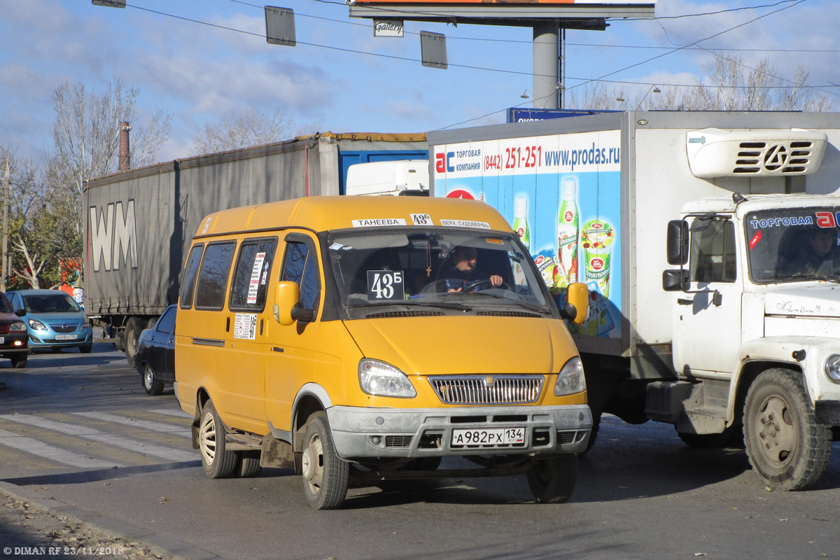 Волгоградская область, ГАЗ-322132 (XTH, X96) № А 982 РХ 134