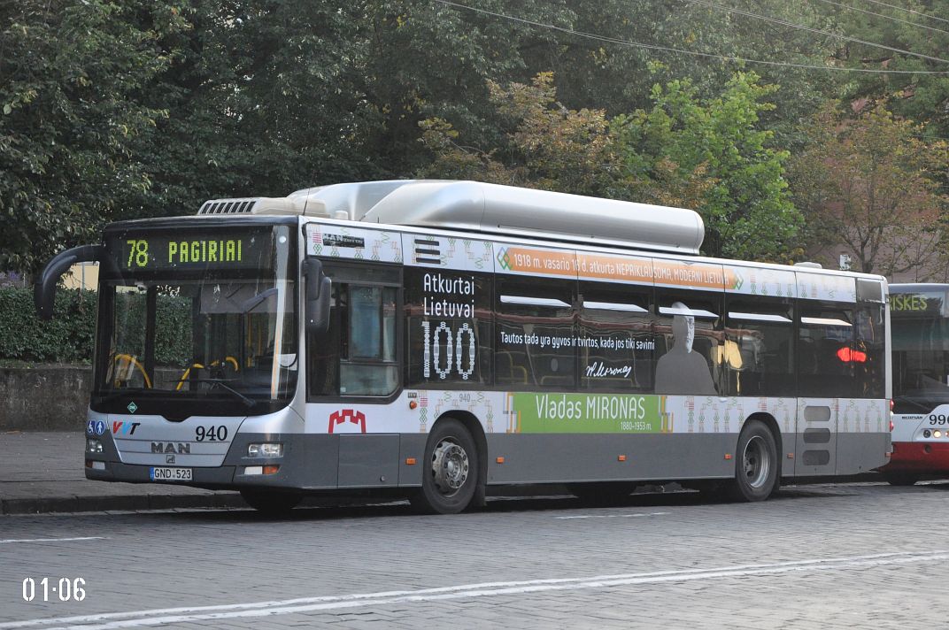 Литва, MAN A21 Lion's City NL273 CNG № 940