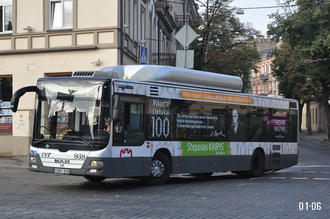 Литва, MAN A21 Lion's City NL273 CNG № 938