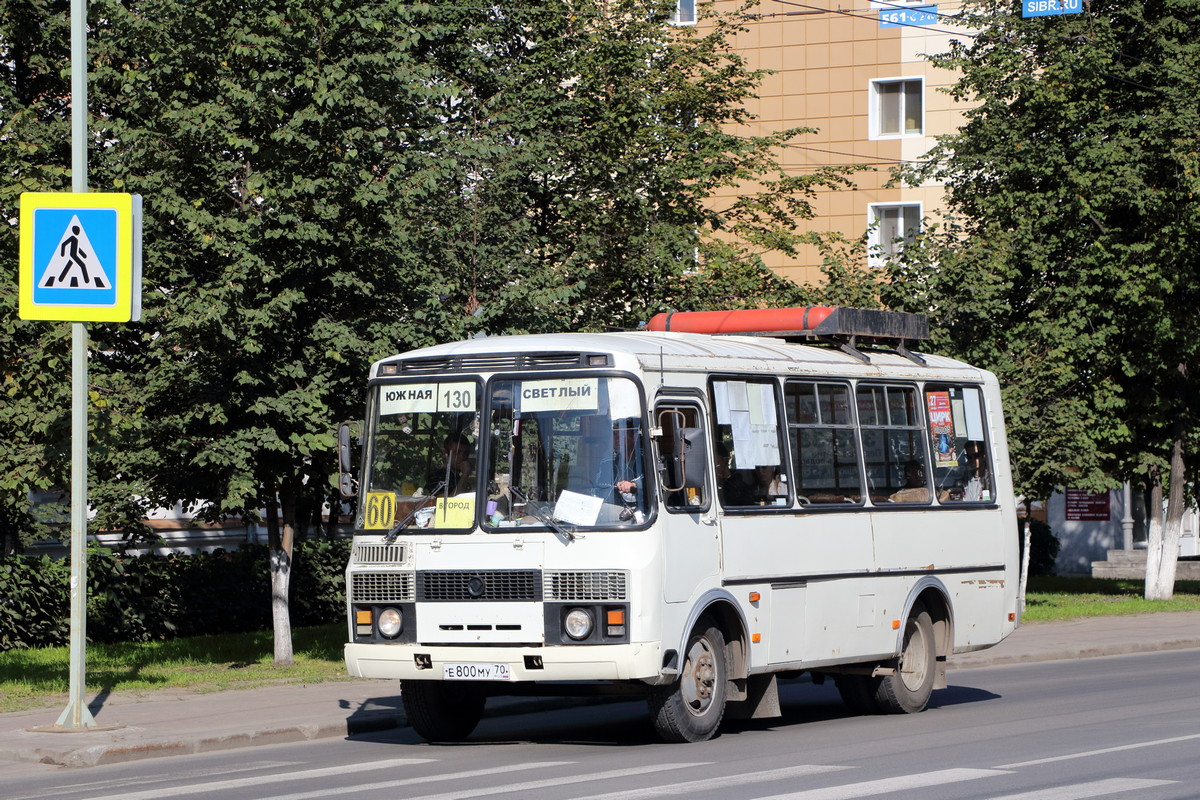 Томская область, ПАЗ-32054 № Е 800 МУ 70