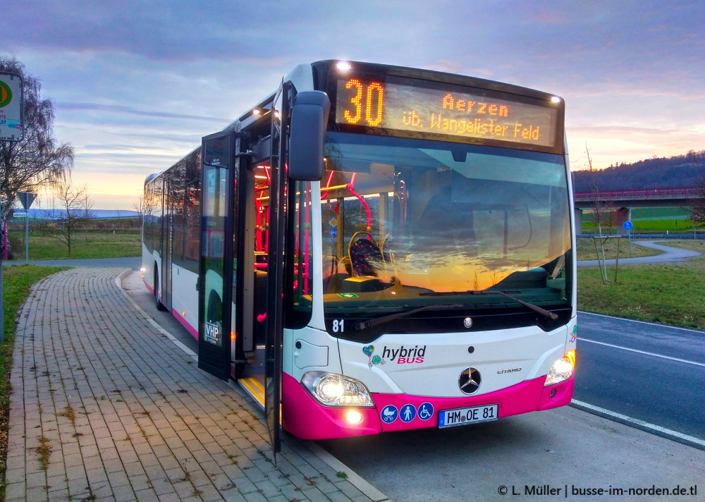 Нижняя Саксония, Mercedes-Benz Citaro C2 hybrid № 81