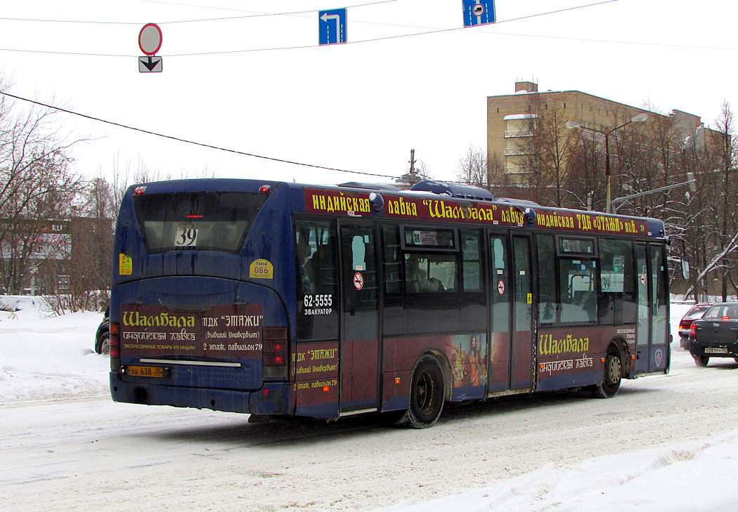 Вологодская область, Scania OmniLink I (Скания-Питер) № АВ 638 35