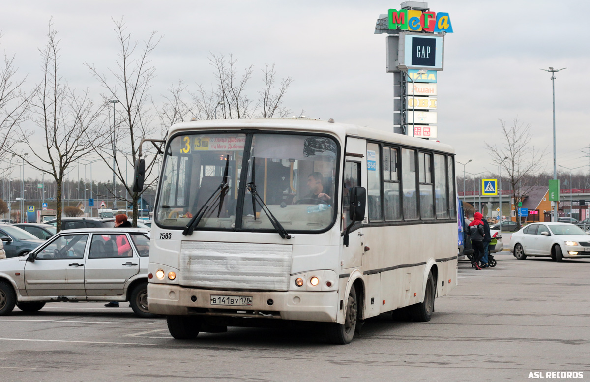 Санкт-Петербург, ПАЗ-320412-05 № 7563