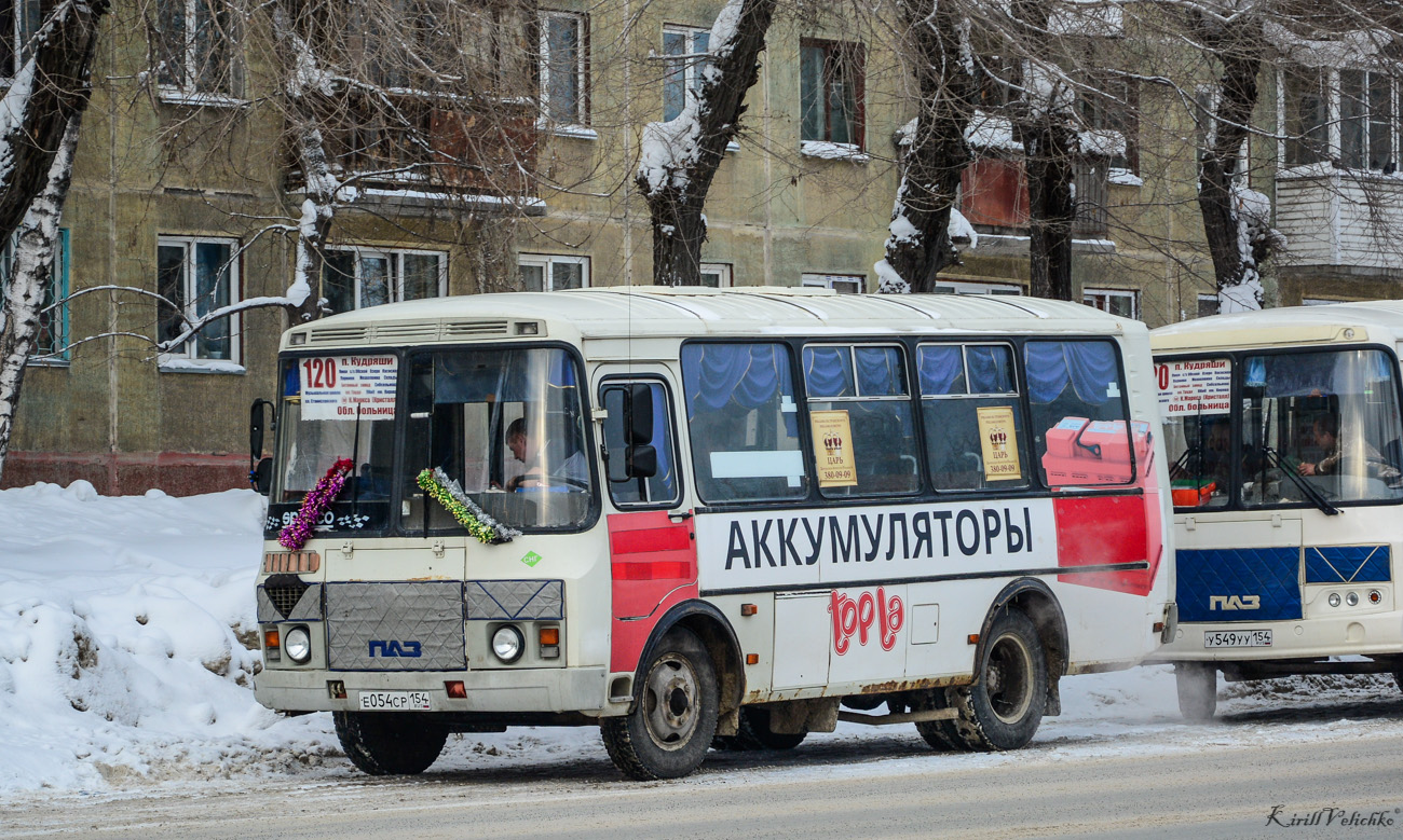 Новосибирская область, ПАЗ-32054 № Е 054 СР 154